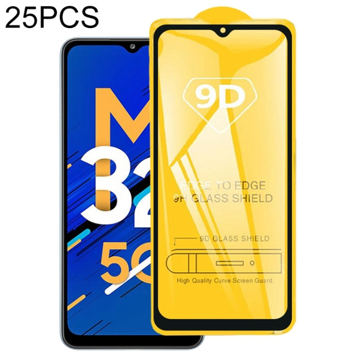 25 PCS 9D Película de vidrio templado de pantalla completa con pegamento completo, For Xiaomi Mi 11 Lite 5G NE / Mi 11 Lite 5G (25 PCS), For Samsung Galaxy A52s 5G (25 PCS), For Samsung Galaxy M32 5G (25 PCS)