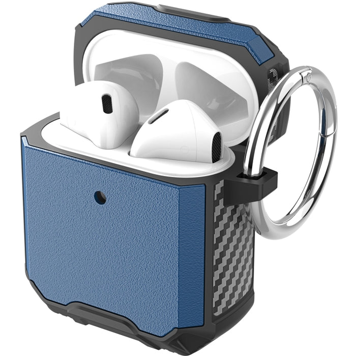 Auricular inalámbrico TPU + PC Estuche a prueba de golpes con gancho