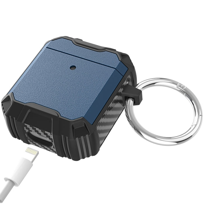 Auricular inalámbrico TPU + PC Estuche a prueba de golpes con gancho