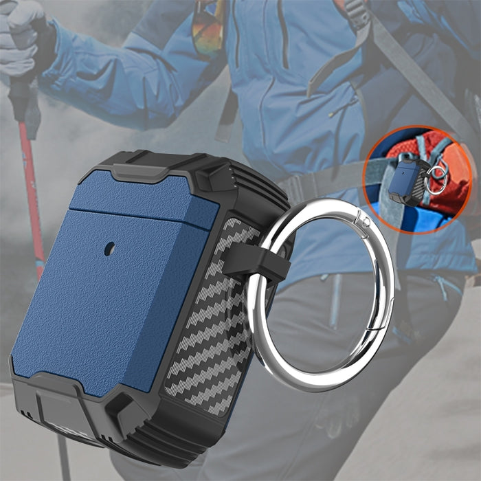 Auricular inalámbrico TPU + PC Estuche a prueba de golpes con gancho