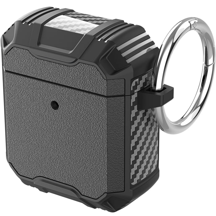 Auricular inalámbrico TPU + PC Estuche a prueba de golpes con gancho