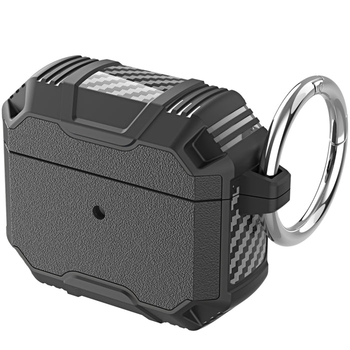 Auricular inalámbrico TPU + PC Estuche a prueba de golpes con gancho