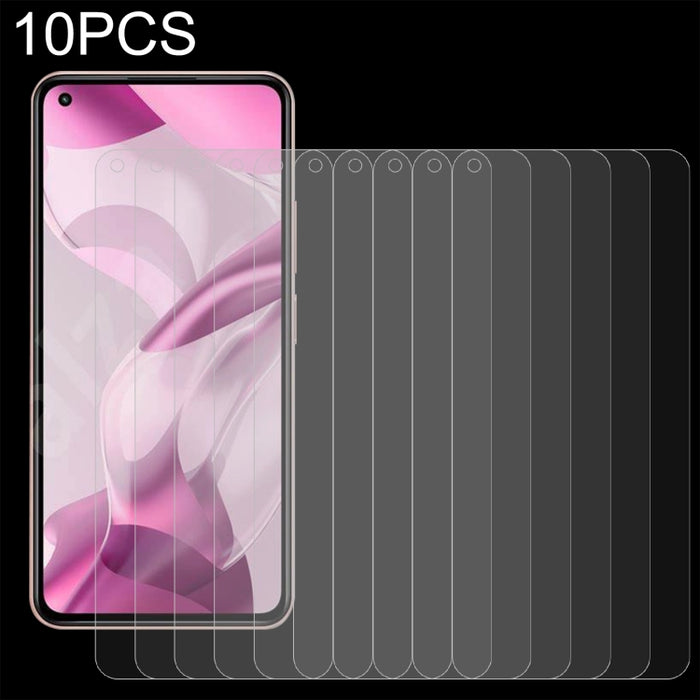 10 PCS 0.26mm 9H 2.5D Película de vidrio templado, For Xiaomi Mi 11 Lite 5G NE / Mi 11 Lite 5G (10 PCS), For Xiaomi Mi 11T / 11T Pro (10 PCS), For Samsung Galaxy M32 5G (10 PCS)