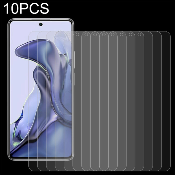 10 PCS 0.26mm 9H 2.5D Película de vidrio templado, For Xiaomi Mi 11 Lite 5G NE / Mi 11 Lite 5G (10 PCS), For Xiaomi Mi 11T / 11T Pro (10 PCS), For Samsung Galaxy M32 5G (10 PCS)