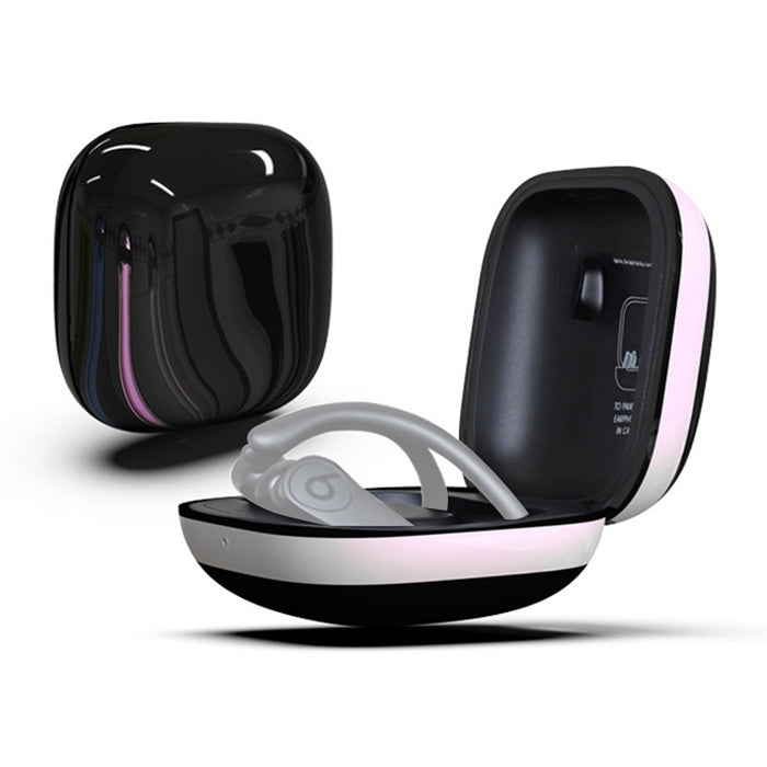 Mirror Surface Silicone + PC Estuche protector para auriculares inalámbricos para Beats Powerbeats Pro