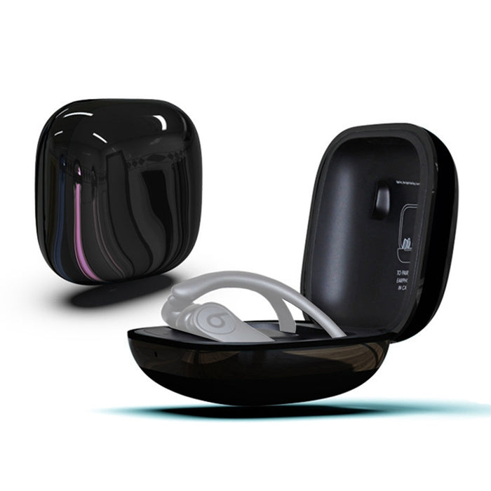 Mirror Surface Silicone + PC Estuche protector para auriculares inalámbricos para Beats Powerbeats Pro