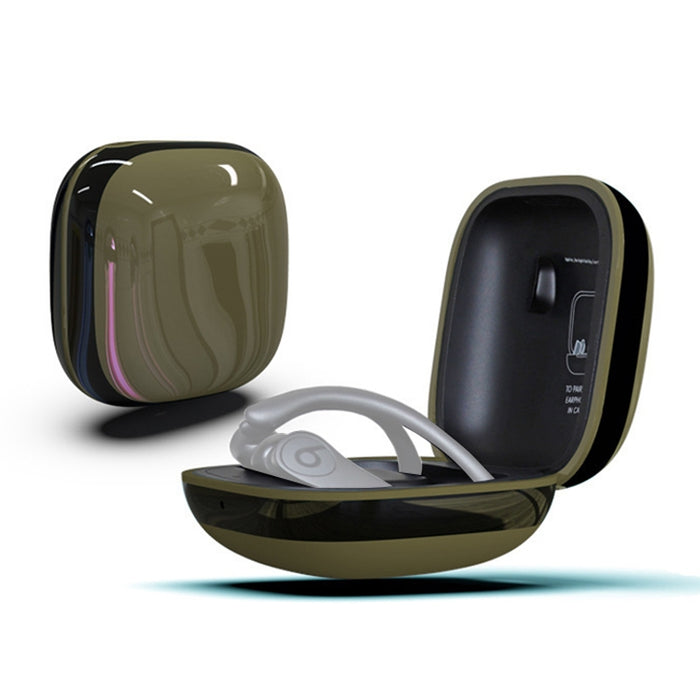 Mirror Surface Silicone + PC Estuche protector para auriculares inalámbricos para Beats Powerbeats Pro