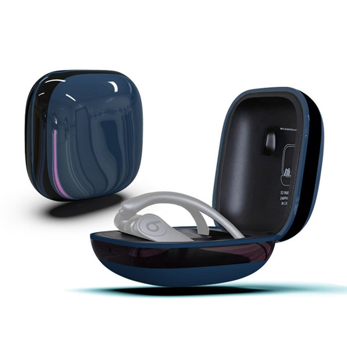 Mirror Surface Silicone + PC Estuche protector para auriculares inalámbricos para Beats Powerbeats Pro