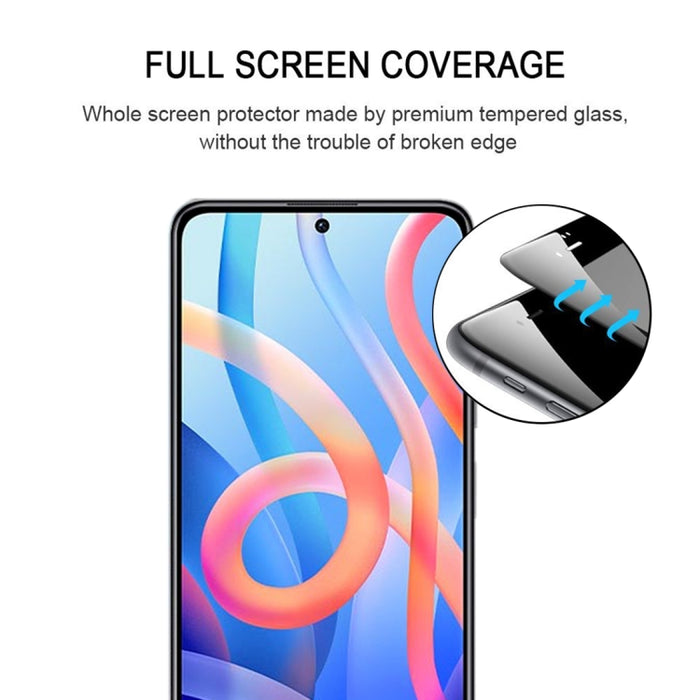 Película de vidrio templado de pantalla completa con pegamento completo de 25 piezas, For Xiaomi Redmi Note 11 China / Poco M4 Pro 5G(25 PCS), For Xiaomi Redmi Note 11 Pro / 11 Pro+(25 PCS)