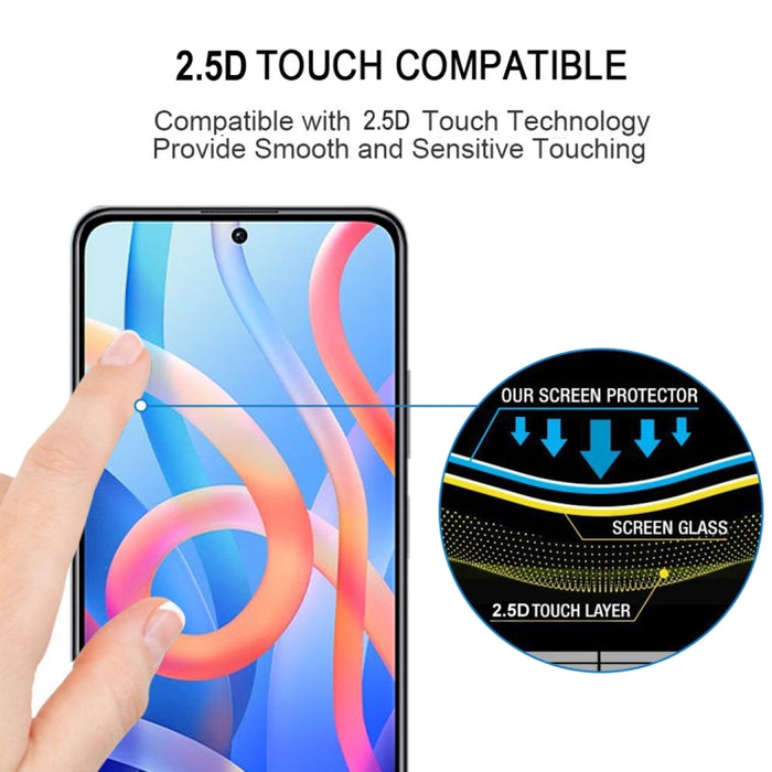 Película de vidrio templado de pantalla completa con pegamento completo de 25 piezas, For Xiaomi Redmi Note 11 China / Poco M4 Pro 5G(25 PCS), For Xiaomi Redmi Note 11 Pro / 11 Pro+(25 PCS)