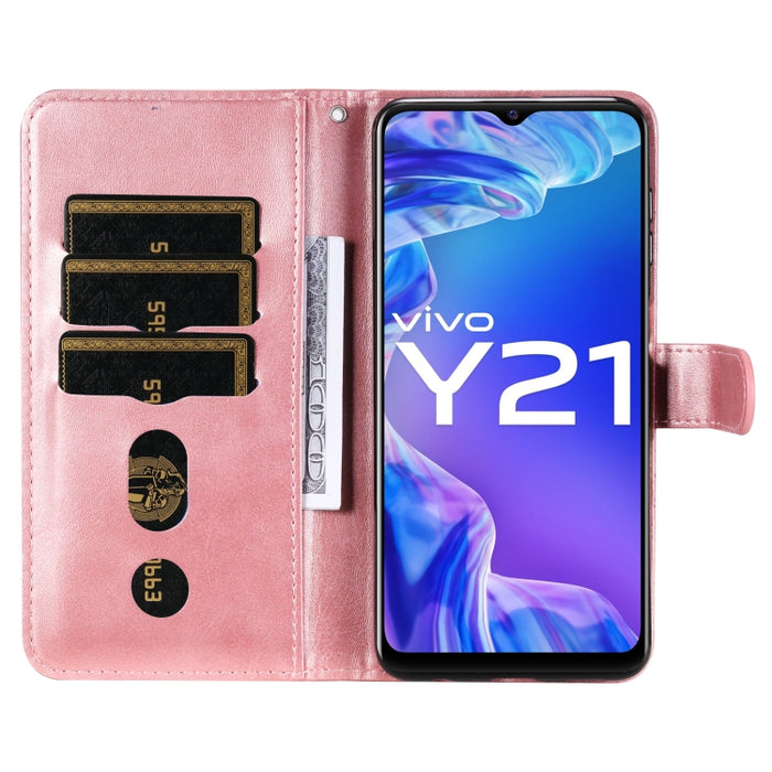 Funda de cuero con tapa horizontal y cremallera con textura de becerro a la moda, For vivo Y21 / Y21S / Y33S, For Xiaomi 11T / 11T Pro