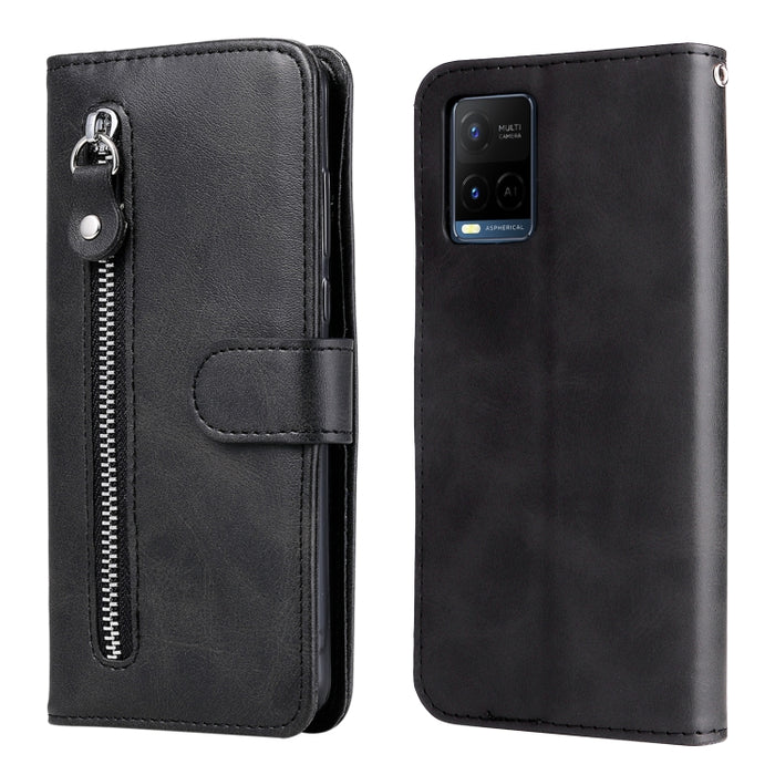 Funda de cuero con tapa horizontal y cremallera con textura de becerro a la moda, For vivo Y21 / Y21S / Y33S, For Xiaomi 11T / 11T Pro