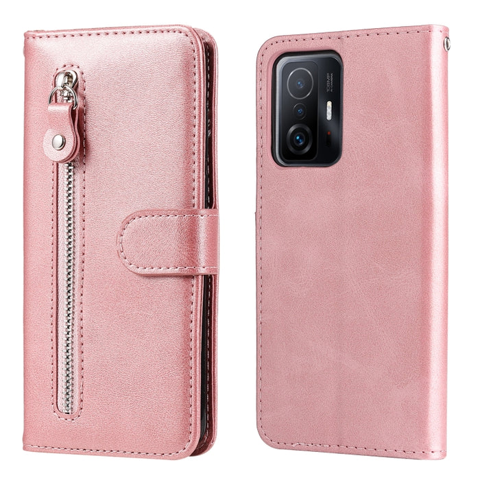 Funda de cuero con tapa horizontal y cremallera con textura de becerro a la moda, For vivo Y21 / Y21S / Y33S, For Xiaomi 11T / 11T Pro