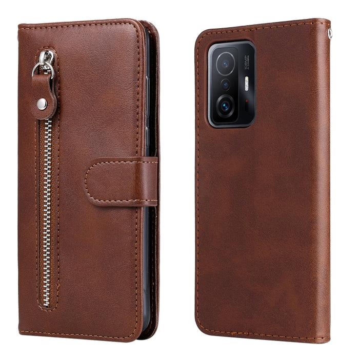 Funda de cuero con tapa horizontal y cremallera con textura de becerro a la moda, For vivo Y21 / Y21S / Y33S, For Xiaomi 11T / 11T Pro