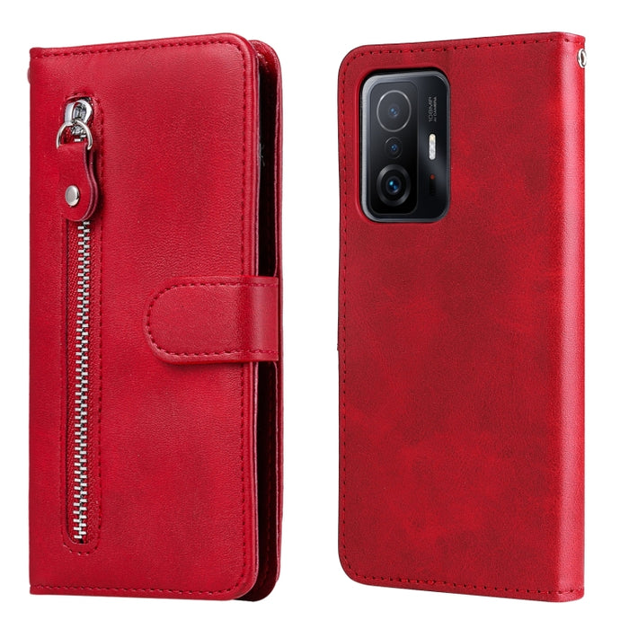 Funda de cuero con tapa horizontal y cremallera con textura de becerro a la moda, For vivo Y21 / Y21S / Y33S, For Xiaomi 11T / 11T Pro