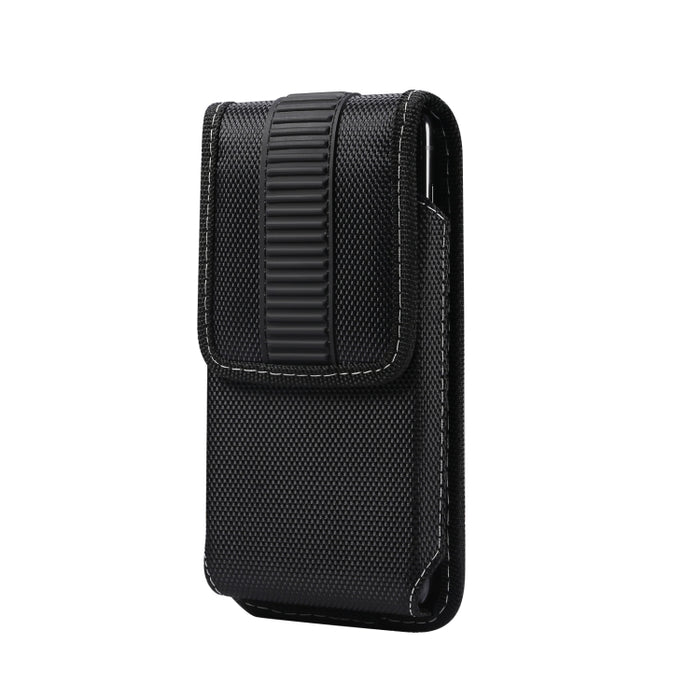 Estuche de cuero para teléfono con cintura colgante de tela Oxford magnética
