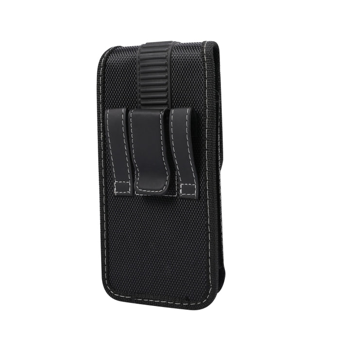 Estuche de cuero para teléfono con cintura colgante de tela Oxford magnética