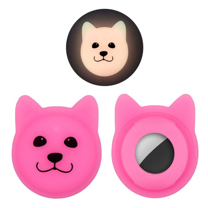 Cute Cartoon Pet Collar Anti-lost Tracker Funda de silicona para AirTag