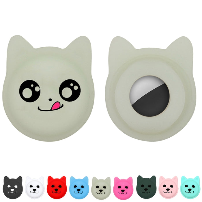 Cute Cartoon Pet Collar Anti-lost Tracker Funda de silicona para AirTag