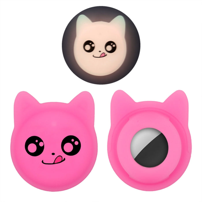 Cute Cartoon Pet Collar Anti-lost Tracker Funda de silicona para AirTag