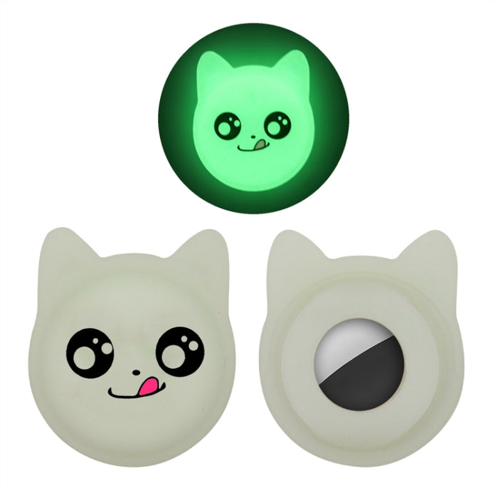 Cute Cartoon Pet Collar Anti-lost Tracker Funda de silicona para AirTag