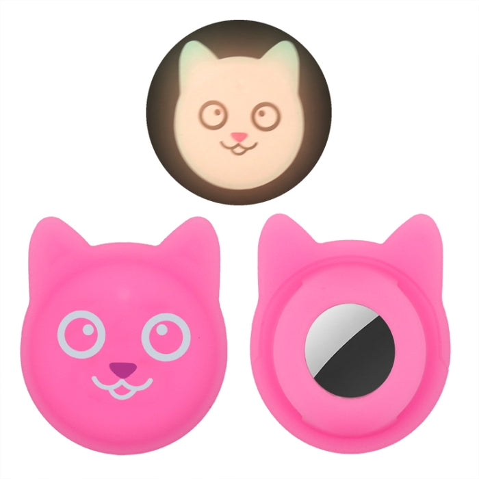 Cute Cartoon Pet Collar Anti-lost Tracker Funda de silicona para AirTag