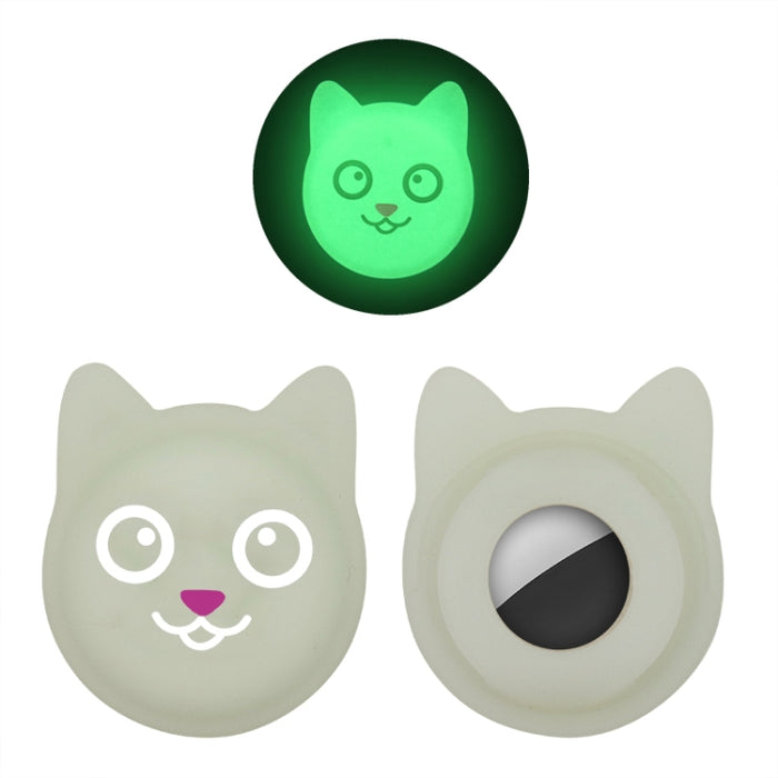 Cute Cartoon Pet Collar Anti-lost Tracker Funda de silicona para AirTag