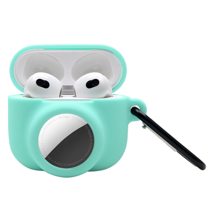 Funda protectora de silicona de cobertura total a prueba de golpes 2 en 1 para AirPods 3 / AirTag