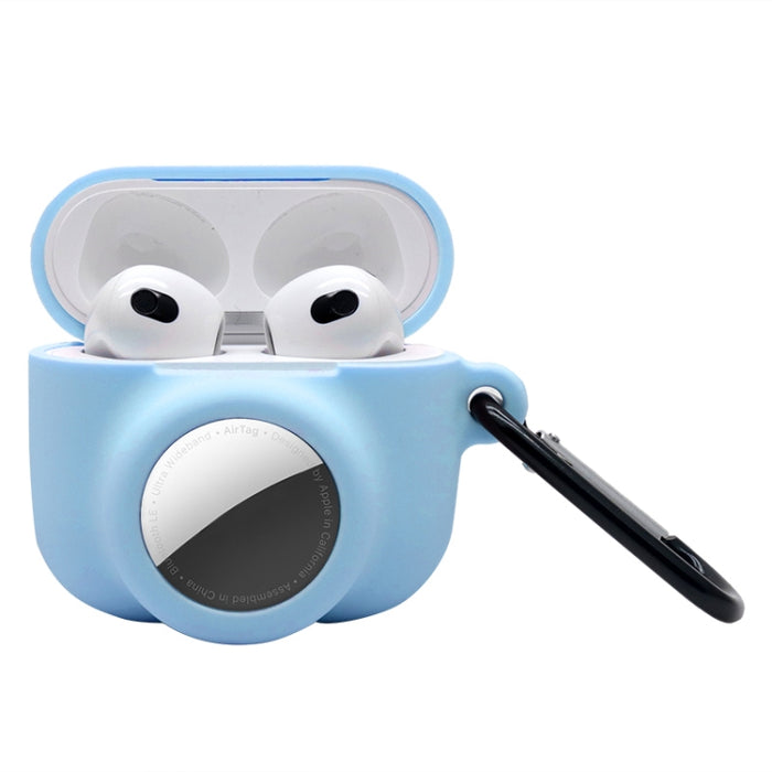 Funda protectora de silicona de cobertura total a prueba de golpes 2 en 1 para AirPods 3 / AirTag