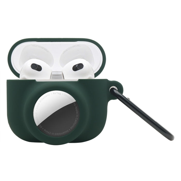 Funda protectora de silicona de cobertura total a prueba de golpes 2 en 1 para AirPods 3 / AirTag