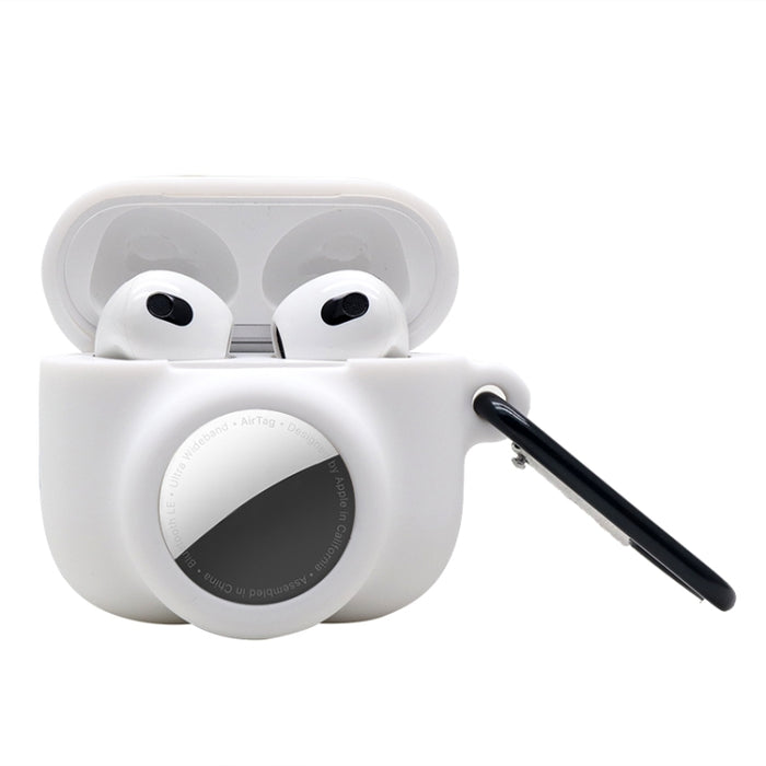 Funda protectora de silicona de cobertura total a prueba de golpes 2 en 1 para AirPods 3 / AirTag