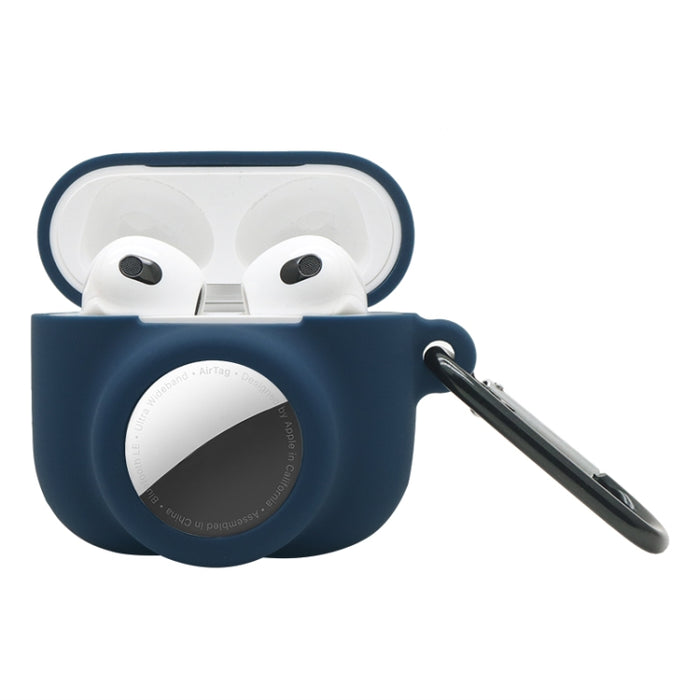 Funda protectora de silicona de cobertura total a prueba de golpes 2 en 1 para AirPods 3 / AirTag