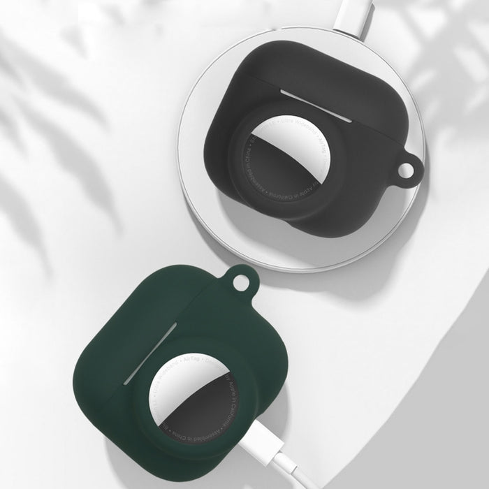 Funda protectora de silicona de cobertura total a prueba de golpes 2 en 1 para AirPods 3 / AirTag