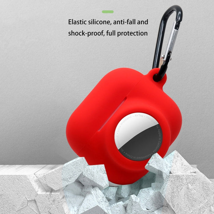 Funda protectora de silicona de cobertura total a prueba de golpes 2 en 1 para AirPods 3 / AirTag