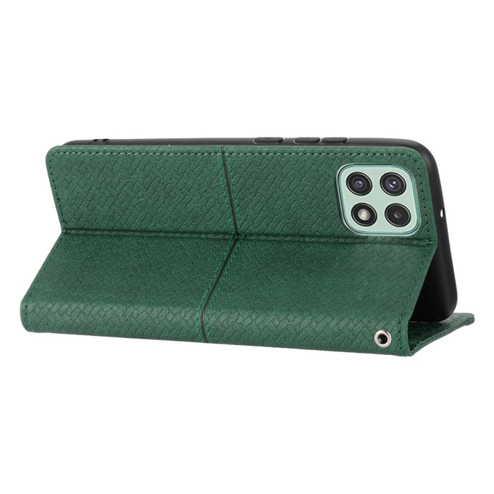 Caja de teléfono de cuero de PU con tapa horizontal magnética de costura de textura tejida, For Samsung Galaxy A03 International Version, For Xiaomi Redmi Note 11, For Samsung Galaxy A03 EU Version, For Xiaomi Redmi Note 11 Pro