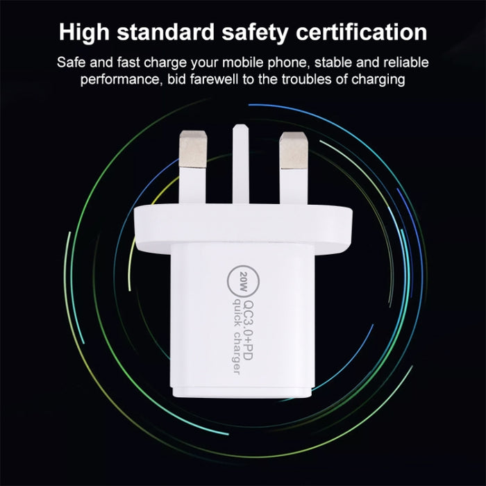 Cargador rápido 20WACB 20W QC3.0 + PD