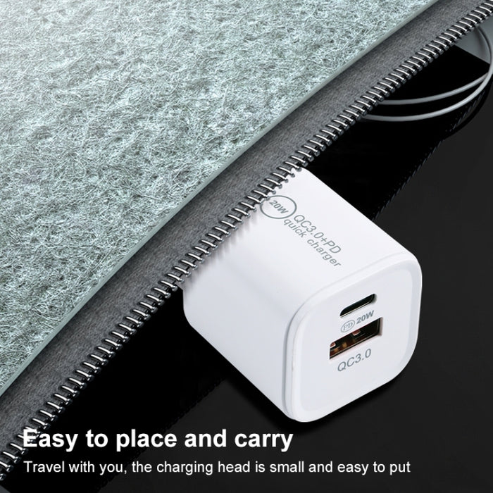 Cargador rápido 20WACB 20W QC3.0 + PD