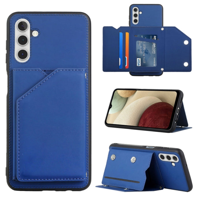 Skin Feel PU + TPU + PC Contraportada Caja del teléfono a prueba de golpes con ranuras para tarjetas y soporte y marco de fotos, For OPPO Realme 8i, For Samsung Galaxy A13 5G, For Samsung Galaxy M52 5G, For Xiaomi Mi 11T / Mi 11 Pro