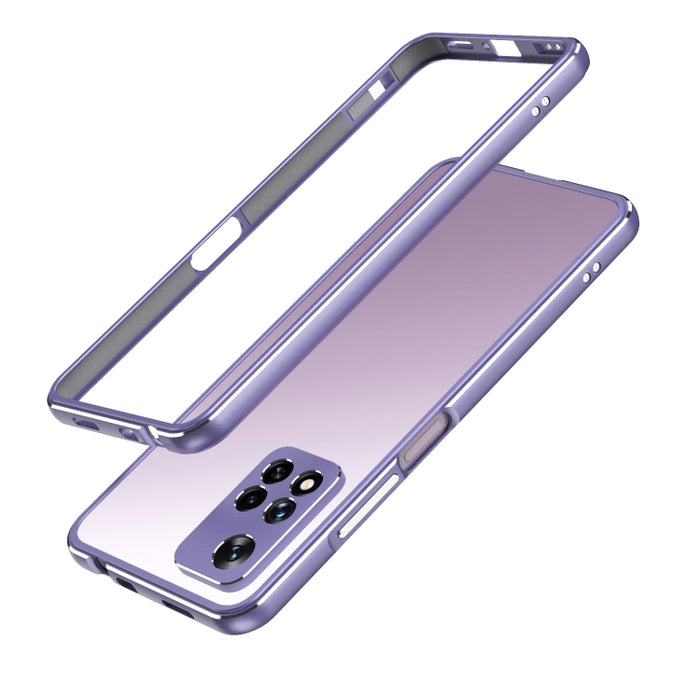 Protector de lente de la serie Aurora + Estuche para teléfono con marco de metal, For Xiaomi Redmi Note 11 Pro/11 Pro+