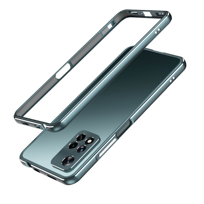 Protector de lente de la serie Aurora + Estuche para teléfono con marco de metal, For Xiaomi Redmi Note 11 Pro/11 Pro+