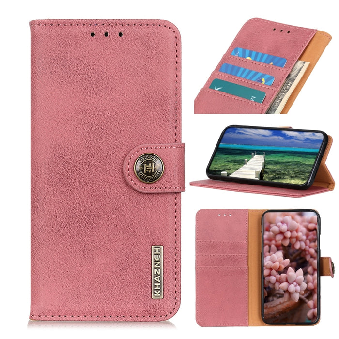 KHAZNEH Funda de cuero con tapa horizontal con textura de piel de vaca con soporte y ranuras para tarjetas y billetera, For Xiaomi Redmi Note 11 / Redmi Note 11 5G (China) / Poco M4 Pro 5G / Redmi Note 11T 5G(India)                                     ...