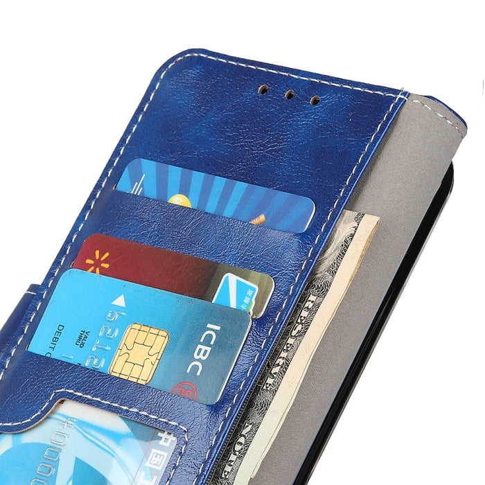 Retro Crazy Horse Texture Funda de cuero con tapa horizontal para teléfono con soporte y ranuras para tarjetas y marco de fotos y billetera, For Xiaomi Redmi Note 11 / Redmi Note 11 5G (China) / Poco M4 Pro 5G / Redmi Note 11T 5G(India)                ...