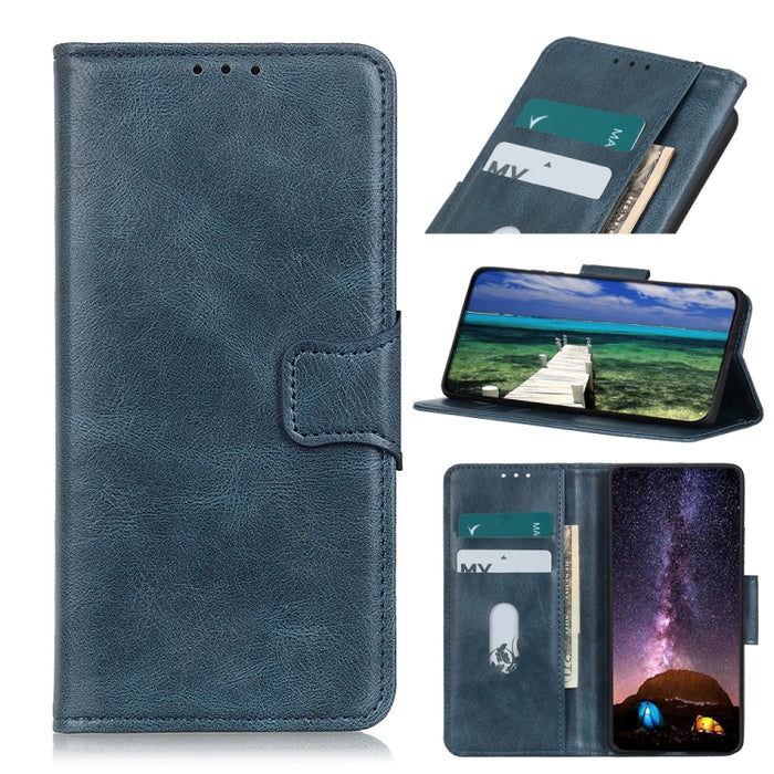 Mirren Crazy Horse Texture Funda de cuero con tapa horizontal para teléfono con soporte y ranuras para tarjetas y billetera, For Xiaomi Redmi Note 11 / Redmi Note 11 5G (China) / Poco M4 Pro 5G / Redmi Note 11T 5G(India)                                ...