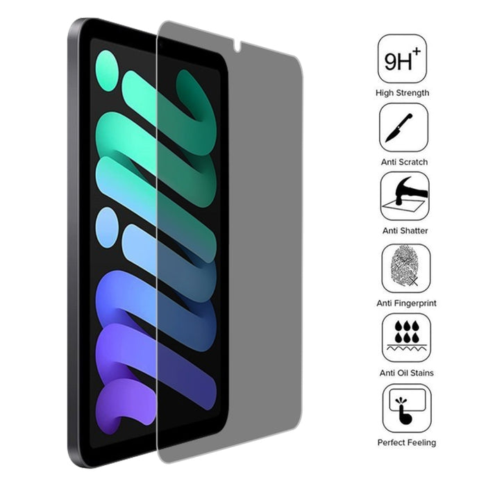 0.33mm 9H 2.5D Privacidad Antideslumbrante Película de vidrio templado para tableta a prueba de explosiones