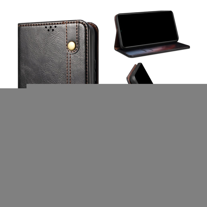 Estuche para teléfono de cuero con textura de cera de aceite con ranuras para tarjetas y billetera, For Xiaomi Redmi Note 11, For Xiaomi Redmi Note 11 Pro / 11 Pro+