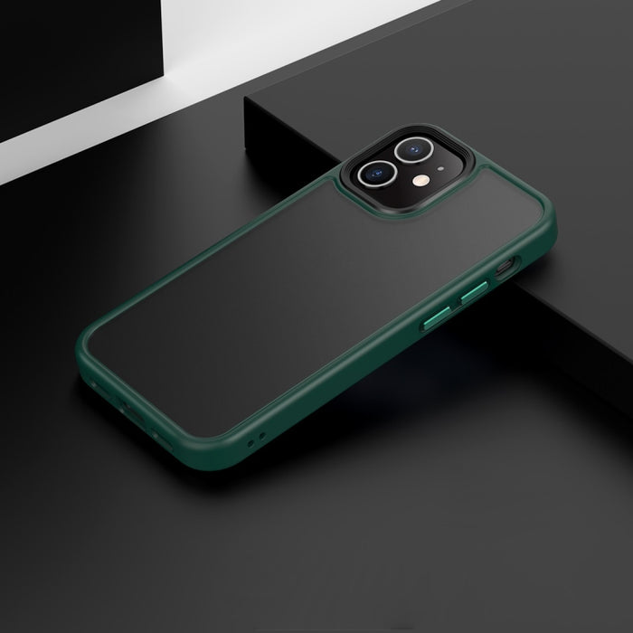 Estuche para teléfono a prueba de golpes con parte posterior esmerilada, For iPhone 12 / 12 Pro, For iPhone 12 Pro Max, For iPhone 11, For iPhone 11 Pro, For iPhone 11 Pro Max, For iPhone 12 mini