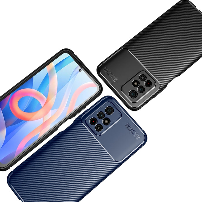 Funda de teléfono TPU a prueba de golpes con textura de fibra de carbono, For vivo S10e, For vivo T1, For Xiaomi Redmi Note 11 Pro, For Xiaomi Redmi Note 11 China