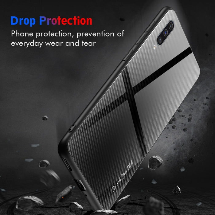 Estuche protector de vidrio degradado de textura