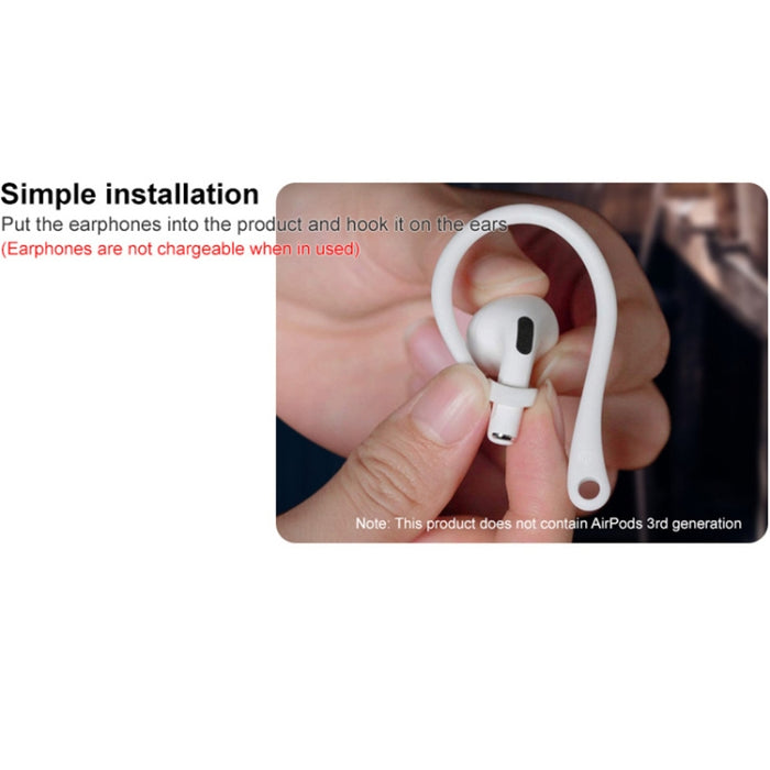 1 par de auriculares inalámbricos imak, cordón antipérdida de silicona, gancho para la oreja