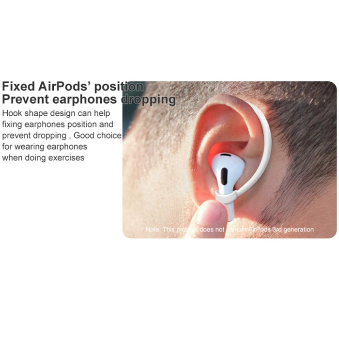 1 par de auriculares inalámbricos imak, cordón antipérdida de silicona, gancho para la oreja